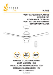 KLASS Fan NASS Manual De Instrucciones