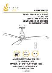 Klass Fan LANZAROTE Manual De Instrucciones