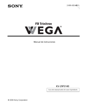 Sony FD Trinitron WEGA KV-29FS140 Manual De Instrucciones