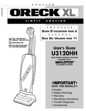 Oreck U3120HH Guia Del Usuario