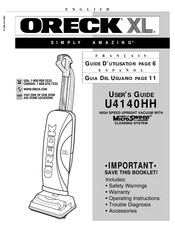 Oreck XL U4140HH Guia Del Usuario