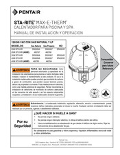 Pentair 333K BTU/HR Manual De Instalación Y Operación