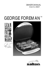 Salton GEORGE FOREMAN GR36VT Manual Del Propietário