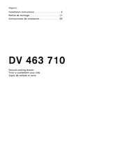 Gaggenau DV 463 710 Instrucciones De Instalación