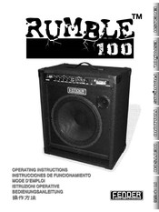 Fender RUMBLE 100 Instrucciones De Funcionamiento