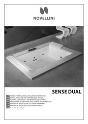 Novellini SENSE DUAL Manual De Instalación, Uso Y Mantenimiento