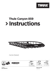 Thule Canyon 859 Manual De Instrucciones