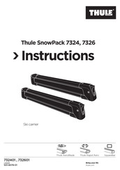 Thule SnowPack 732401 Instrucciones De Instalación