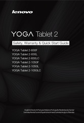 Lenovo YOGA Tablet 2-1050F Manual De Uso
