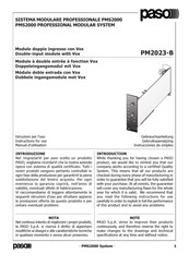 Paso PM2023-B Instrucciones De Empleo