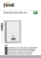 Ferroli BLUEHELIX TECH RRT 24 C Instrucciones De Uso, Instalación Y Mantenimiento