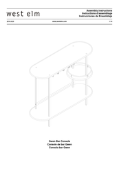 West Elm Gwen Bar Console Instrucciones De Ensamblaje