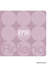 Roland RP101 Manual Del Usuario