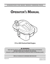 MTD 173 cc Manual Del Operador