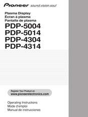 Pioneer PDP-5004 Manual De Instrucciones