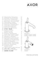 Axor Citterio E 36100 Serie Instrucciones De Montaje