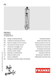 Franke F5ST2021 Instrucciones De Montaje Y Servicio