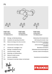 Franke F5ST1002 Instrucciones De Montaje