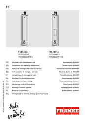 Franke F5ET2024 Instrucciones De Montaje