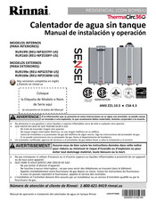 Rinnai REU-NP3237FF-US Manual De Instalación Y Operación