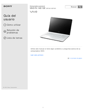 Sony VAIO Fit 14E Guia Del Usuario