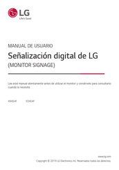 LG 49XE4F Manual De Usuario