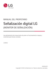 LG 22SM3G Manual Del Propietário