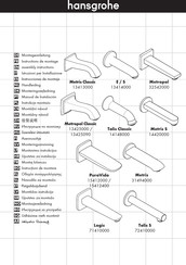 Hansgrohe 13425090 Instrucciones De Montaje