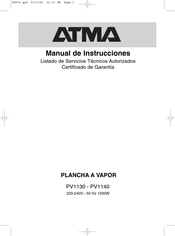 ATMA PV1130 Manual De Instrucciones