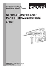 Makita XRH07 Manual De Instrucciones