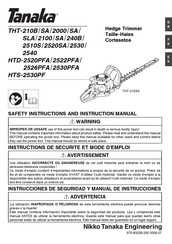 Tanaka THT-SLA/2100/SA Manual De Instrucciones