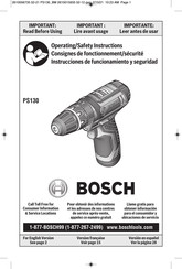 Bosch PS130 Instrucciones De Funcionamiento Y Seguridad
