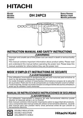 Hitachi DH 24PC3 Manual De Instrucciones