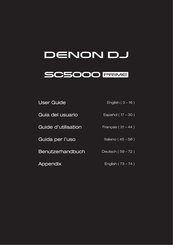 Denon DJ SC5000 Prime Guia Del Usuario