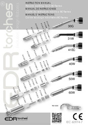 EDR torches BOT Serie Manual De Instruciones