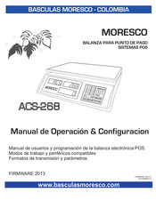 Moresco ACS-268 Manual De Operación & Configuracion