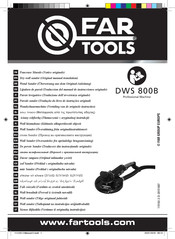 Far Tools DWS 800B Traduccion Del Manual De Instrucciones Originale