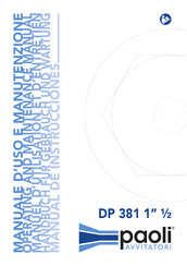 Paoli Avvitatori DP 381 1 1/2 Manual De Instrucciones