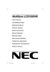 NEC MultiSync LCD1550VM Manual Del Usuario