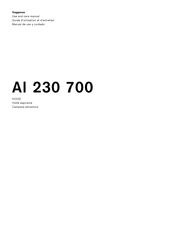 Gaggenau AI 230 700 Manual De Uso