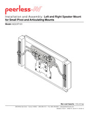 peerless-AV ACCXT101 Instalación Y Montaje