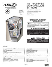 Lennox ELITE EL196UH110XE60C Instrucciones De Instalación