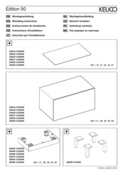 KEUCO Edition 90 39025 9000 Serie Instrucciones De Instalación