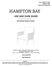 HAMPTON BAY DOCKVIEW 725.0860.000 Guía De Uso Y Cuidado