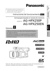 Panasonic AG-HPX250P Instrucciones De Funcionamiento