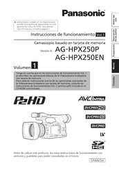 Panasonic AG-HPX250EN Instrucciones De Funcionamiento