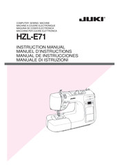 JUKI HZL-E71 Manual De Instrucciones