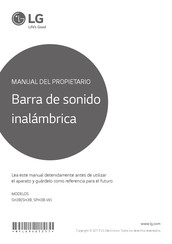 LG SH3B Manual Del Propietário