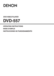 Denon DVD-557 Instrucciones De Funcionamiento