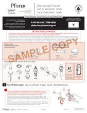 Pfister Solita F-049-SO Guía De Instalación Rápida